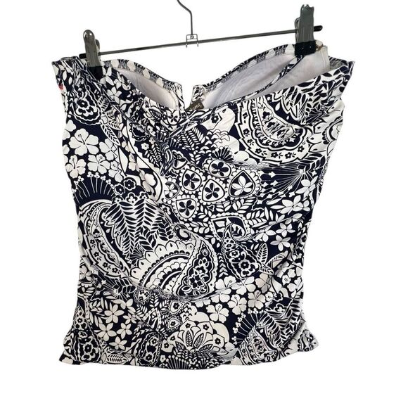 Tommy Bahama Hawaiian Print Floral Halter Style Bathing Suit Top - Picture 7 of 7